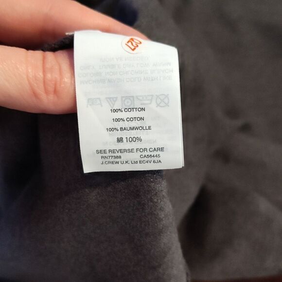 J. Crew size small Cotton Short Sleeve   Midi Dress grey tee shirt - Picture 5 of 7